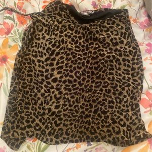 Cheetah Print Wrap Skirt